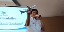 Agus Santoso selaku Dirjen Perhubungan Udara Kementerian Perhubungan saat menjelaskan tentang pesawat di acara Blogtrip Kompasiana Kamis 5 April 2018 di GITC Jakarta Barat. (Foto Ganendra)
