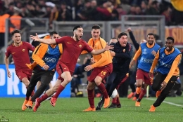 (AS Roma juma Liverpool disemifinal Liga Champions/ sumber foto dilansir dari Dailymail)
