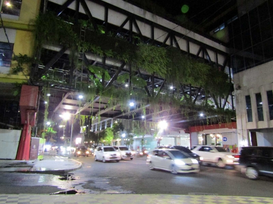 Taman Gantung dilihat dari bawah Jalan Tunjungan | Dokpri