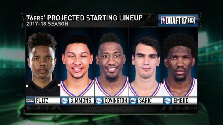 startting line-up idaman Philadelphia 76ers (channel youtube House of Highlights)