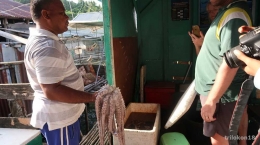 Gurita, hasil tangkapan nelayan Bulutui (dokpri)