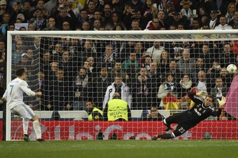Penalti Christiano Ronaldo di Injury time I Gambar : Bleacher report