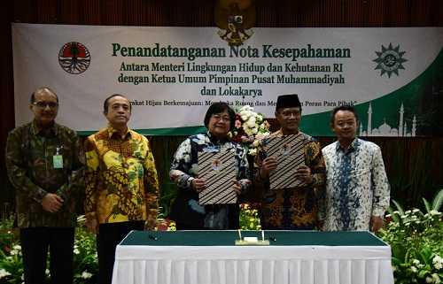 KLHK dan PP Muhammadiyah Kerjasama Wujudkan Nawacita (dokpri/Humas KLHK)