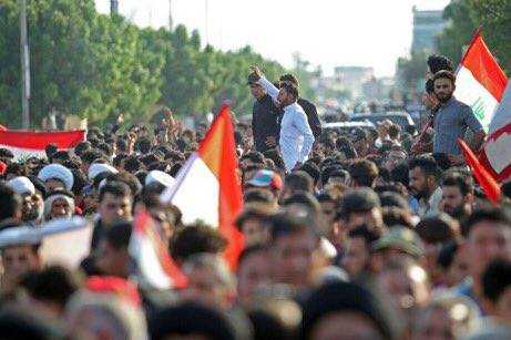 demontrasi di Basra, Irak (dok.Lulu Michael)