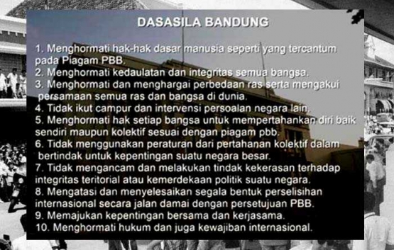 Komunike Terakhir Hasil KAA 1955 yang dikenal dengan nama Dasa Sila Bandung. (Foto: ANRI)