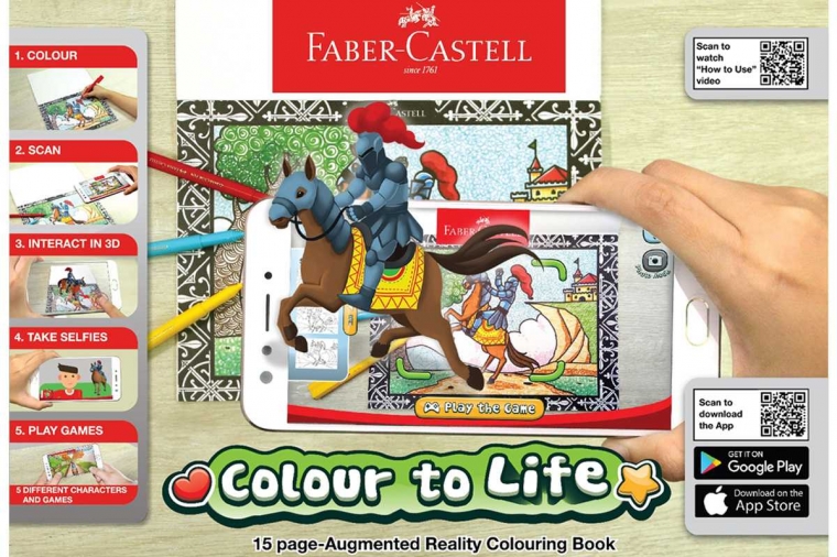 buku mewarnai dan aplikasi Colour to Life