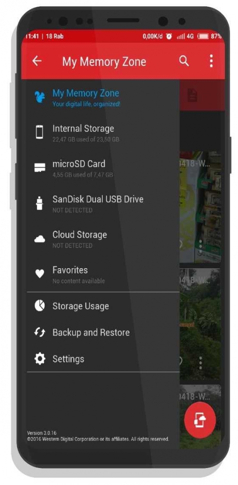 Ini pasangannya, SanDisk Memory Zone (Sumber: Dok. Pribadi)