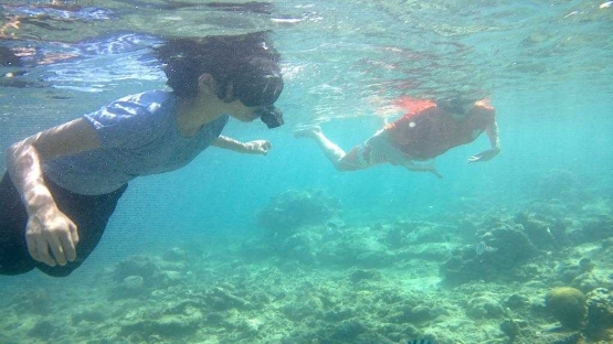 Pertama kali snorkeling (dokpri)