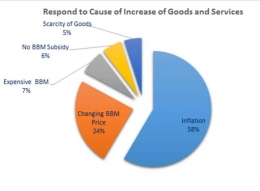Grafik 2. Penyebab Kenaikan Barang dan Jasa (foto pribadi)