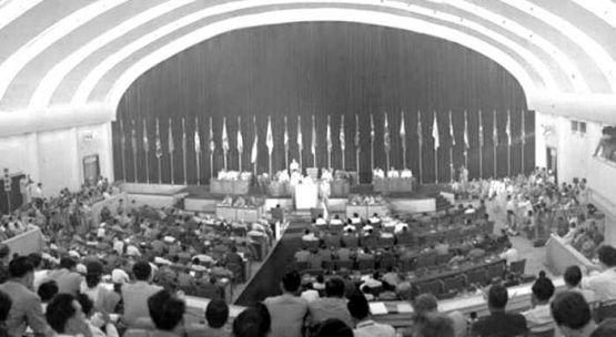 Suasana ketika KAA 1955 digelar. (Foto: China Daily)