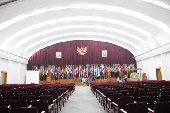 Suasana Gedung Merdeka, Bandung masa kekinian. Disinilah KAA 1955 digelar. (Foto: Gapey Sandy)