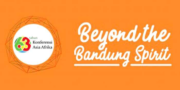 Logo 63 tahun KAA 1955 dengan slogan Beyond the Bandung Spirit. (Sumber: Museum KAA)