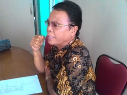 Amril Jilha, SH.MH, pebisnis sawit terkemuka dalam kegiatan diskusi di Gedung Dakwah Muhammadiyah Sumbar. (DOK. PRIBADI)