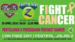 Agenda Festifal Jalan Z Penyuluhan Penyakit Kanker. Dok.pribadi