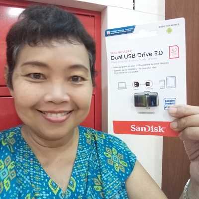 Semangat dengan SanDisk Ultra Dual Drive m3.0 32GB |Dokumen Pribadi