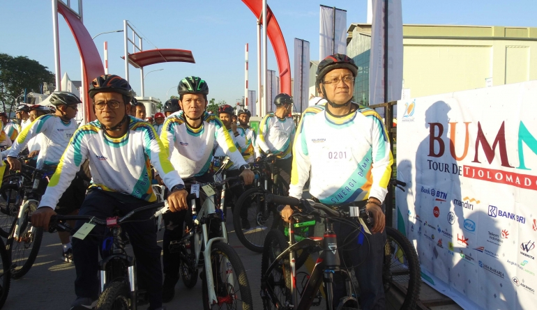 Dirut PT. KAI (Persero) Bersiap untuk Pelepasan Fun Bike BUMN Tour De Tjolomadoe (Doc.Pribadi)