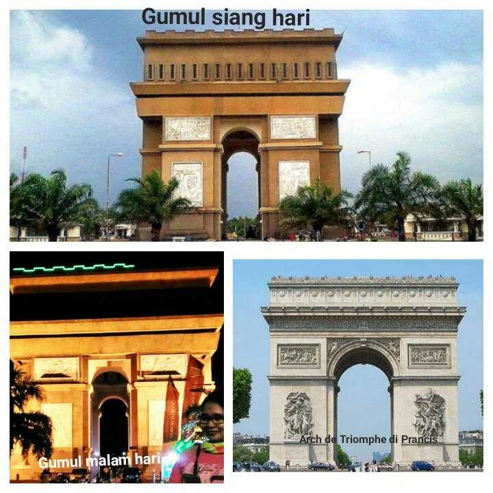 Kediri mirip dengan Arch de Triomphe di Prancis