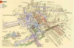 Konsep komprehensif antara system stasiun kereta dan terminal bus serta pertokoan, kuliner dan perkantoran di Shinjuku .....www.ys.navi.com
