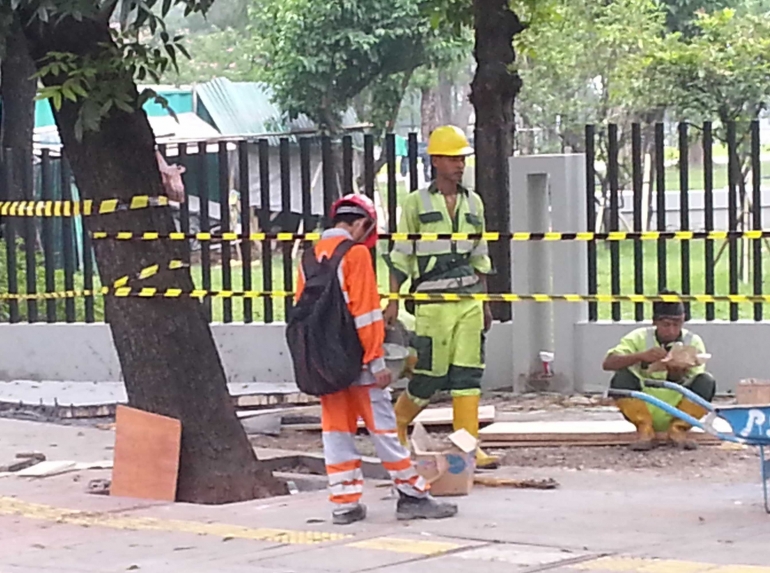 Minim tenaga kerja bangunan. Foto | Dokpri