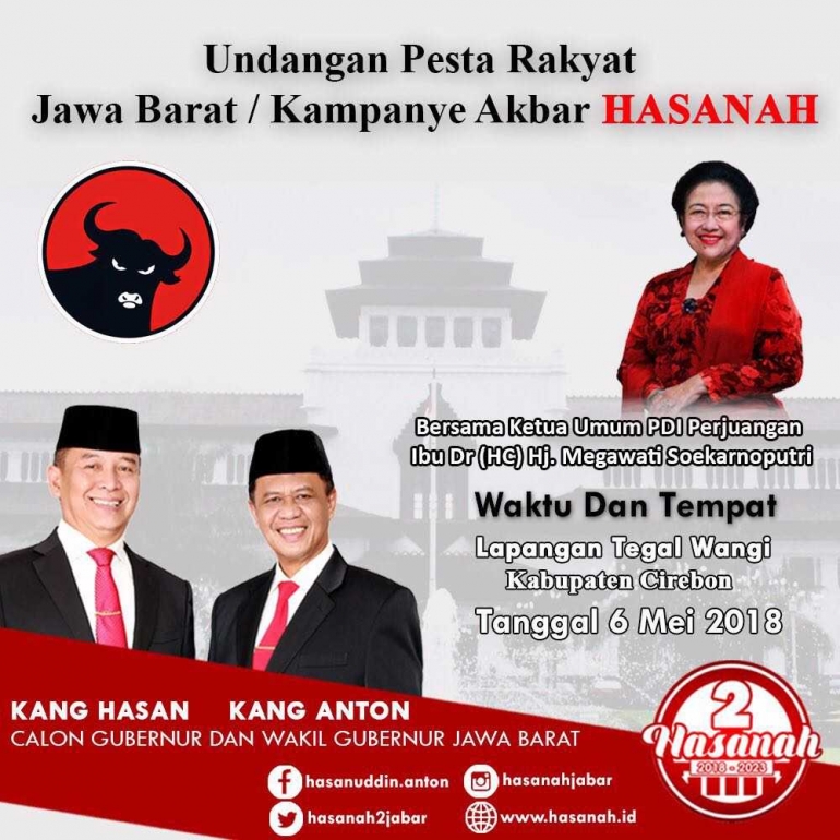 Undangan Kampanye terbuka pasangan Hasanah (doc.pribadi)