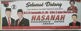 Spanduk Didi Sunardi Anggota FPDIP Kota Cirebon turut menyemarakan kampanye terbuka pilgub Jabar (doc. Pribadi) 