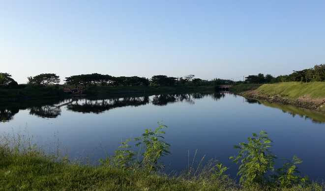 Danau kecil di kawasan wisata hutan mangrove (dok pribadi)