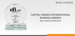 penghargaan diraih Bank Ganesha sebagai best bank /Doc.bankganesha.co.id