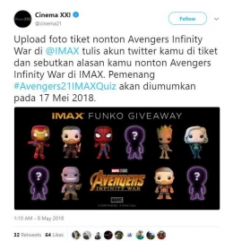 Twitter Cinema 21 (sumber: https://twitter.com/cinema21)