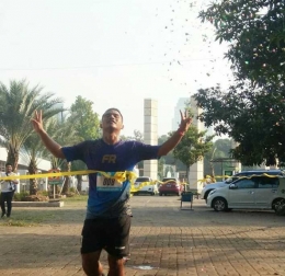 Lutfi Rizqy Hasni finisher pertama di Comrun 2018