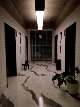 Signature dari Hotel Morrissey adalah adanya patung anjing di setiap selasar dekat lift maupun di setiap kamar. (dokpri)