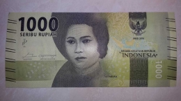 Uang Kertas Baru Pecahan 1000 Rupiah Cut Meutia (gambar: bukalapak.com)