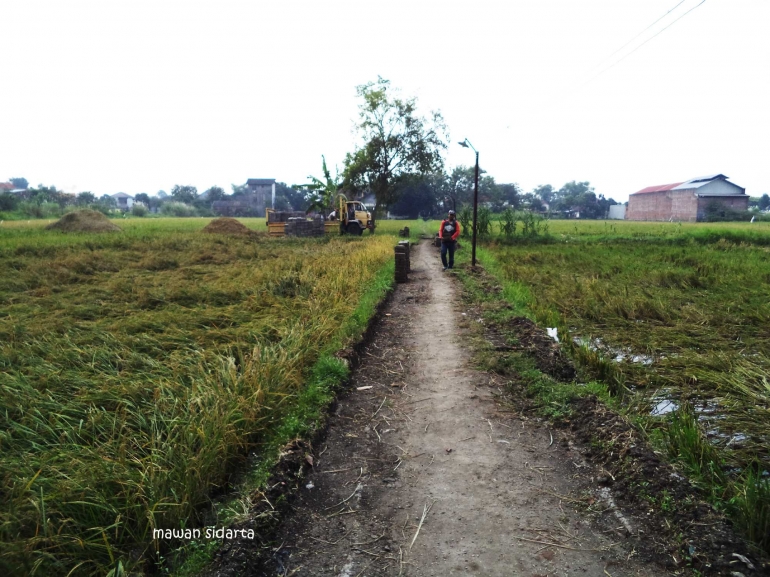 Jalan menuju situs diperlebar (dok.pri)