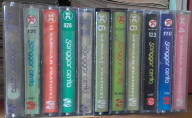 Koleksi kaset sanggar cerita (dok. pribadi)