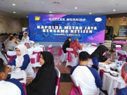 Coffee Morning Polda Metro Jaya bersama Netizen (dokpri)
