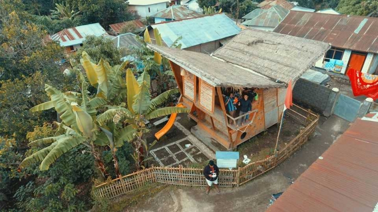 Rumah Baca Sembalun Lombok Love Library | Foto: L-cube