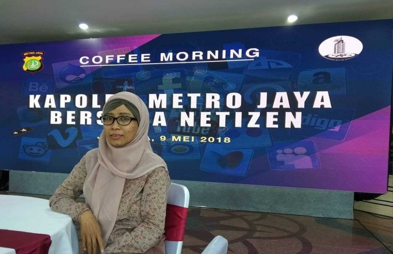 Saya di Coffee Morning Polda Metro Jaya (Dok.Pribadi)