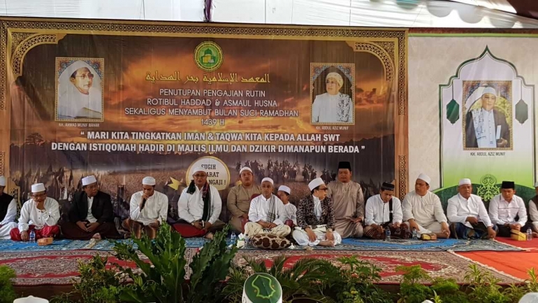 Pengajian menyambut Ramadhan 1439 di Ponpes Bahrul Hidayah (Dok Khadafy)