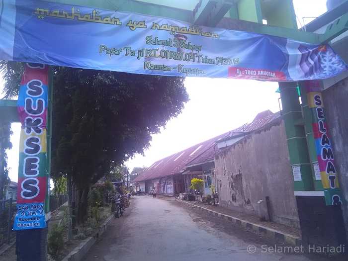 Gerbang Masuk Pasar Takjil (dok.pribadi)