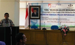 Rektor Universitas Trisakti Prof. dr. Ali Ghufron Mukti sebagai pembicara kunci (Foto: Berthold Sinaulan)