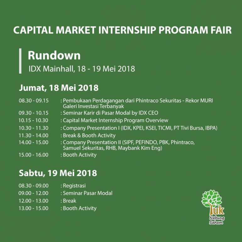 Rundown CMIF 2018