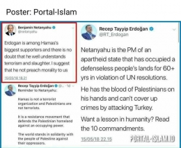 Perang Twitter antara Erdogan dengan Netanyahu (dok.portalislam)