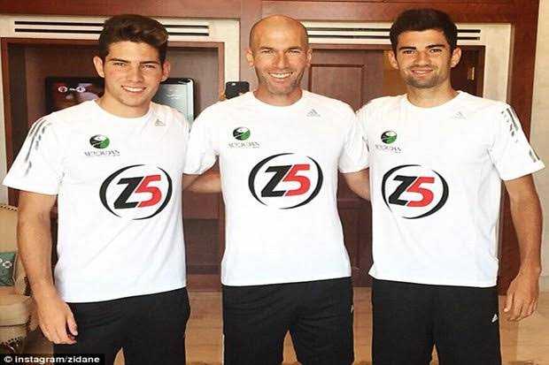(ki-ka) Luca Zidane, Zinedine Zidane dan Enzo Zidane (Sindonews.com))