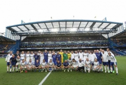 Foto bersama Chelsea Legends & Inter Forever (Foto: Twitter @inter_id)