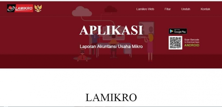 Tampilan website www.lamikro.com (www.lamikro.com)
