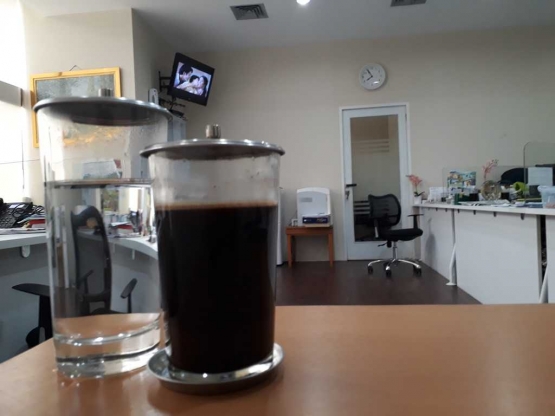 Kopi Yang disedikan setiap pagi oleh mbak Cici