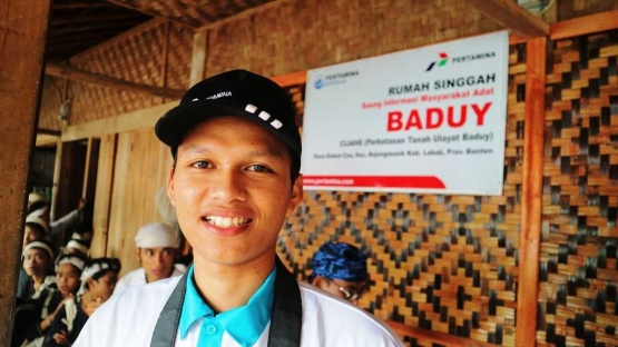 Saat di kampung Baduy
