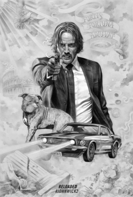 John Wick bersama anjing barunya terlihat berlarian untuk keluar dari New York hidup-hidup (sumber: iMDB)