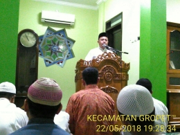 Camat Grogol Petamburan H.Achmad Sajidin memberikan sambutan & tausyiah