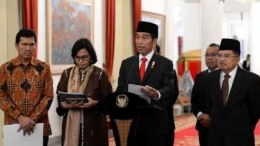 Presiden saat mengumumkan THR buat PNS, TNI, Polri, dan Pensiunan (dok.Beritalima)