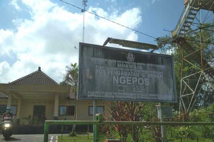 Pos pemantauan gunung Merapi di Dusun Ngepos, Desa Ngablak, Kecamatan Srumbung, Kabupaten Magelang, Selasa (22/5/2018).